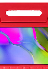 Nomfy Hoes Geschikt voor Samsung Galaxy Tab A 10.1 2019 Hoes Bumper Kindvriendelijk Kids Case Kinderhoes - Hoesje Geschikt voor Samsung Tab A 10.1 2019 Hoesje Shockproof Cover Hoes - Rood