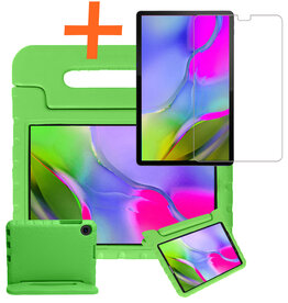 Nomfy Nomfy Samsung Galaxy Tab A 10.1 2019 Kinderhoes Met Screenprotector - Groen