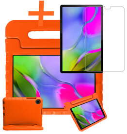Nomfy Nomfy Samsung Galaxy Tab A 10.1 2019 Kinderhoes Met Screenprotector - Oranje