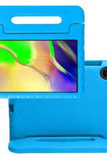NoXx Hoesje Geschikt voor Samsung Galaxy Tab A 10.1 2019 Hoesje Kinderhoes Shockproof Hoes Kids Case - Blauw
