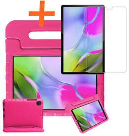 Nomfy Nomfy Samsung Galaxy Tab A 10.1 2019 Kinderhoes Met Screenprotector - Roze