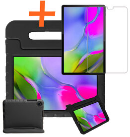 Nomfy Nomfy Samsung Galaxy Tab A 10.1 2019 Kinderhoes Met Screenprotector - Zwart