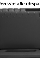 Nomfy Hoes Geschikt voor Samsung Galaxy Tab A 10.1 2019 Hoes Bumper Kindvriendelijk Kids Case Kinderhoes Met Screenprotector - Hoesje Geschikt voor Samsung Tab A 10.1 2019 Hoesje Shockproof Cover Hoes - Zwart