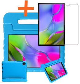 Nomfy Nomfy Samsung Galaxy Tab A 10.1 2019 Kinderhoes Met Screenprotector - Blauw