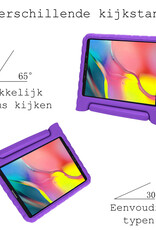 BASEY. Hoesje Geschikt voor Samsung Galaxy Tab A 10.1 2019 Hoesje Kinder Hoes Shockproof Kinderhoes - Kindvriendelijk Hoesje Geschikt voor Samsung Tab A 10.1 2019 Hoes Kids Case - Paars