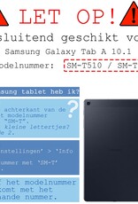 BASEY. Hoesje Geschikt voor Samsung Galaxy Tab A 10.1 2019 Hoesje Kinder Hoes Shockproof Kinderhoes - Kindvriendelijk Hoesje Geschikt voor Samsung Tab A 10.1 2019 Hoes Kids Case - Zwart