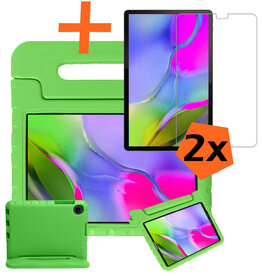 Nomfy Nomfy Samsung Galaxy Tab A 10.1 2019 Kinderhoes Met 2x Screenprotector - Groen