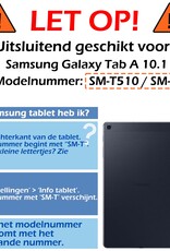 Nomfy Hoes Geschikt voor Samsung Galaxy Tab A 10.1 2019 Hoes Bumper Kindvriendelijk Kids Case Kinderhoes Met 2x Screenprotector - Hoesje Geschikt voor Samsung Tab A 10.1 2019 Hoesje Shockproof Cover Hoes - Oranje