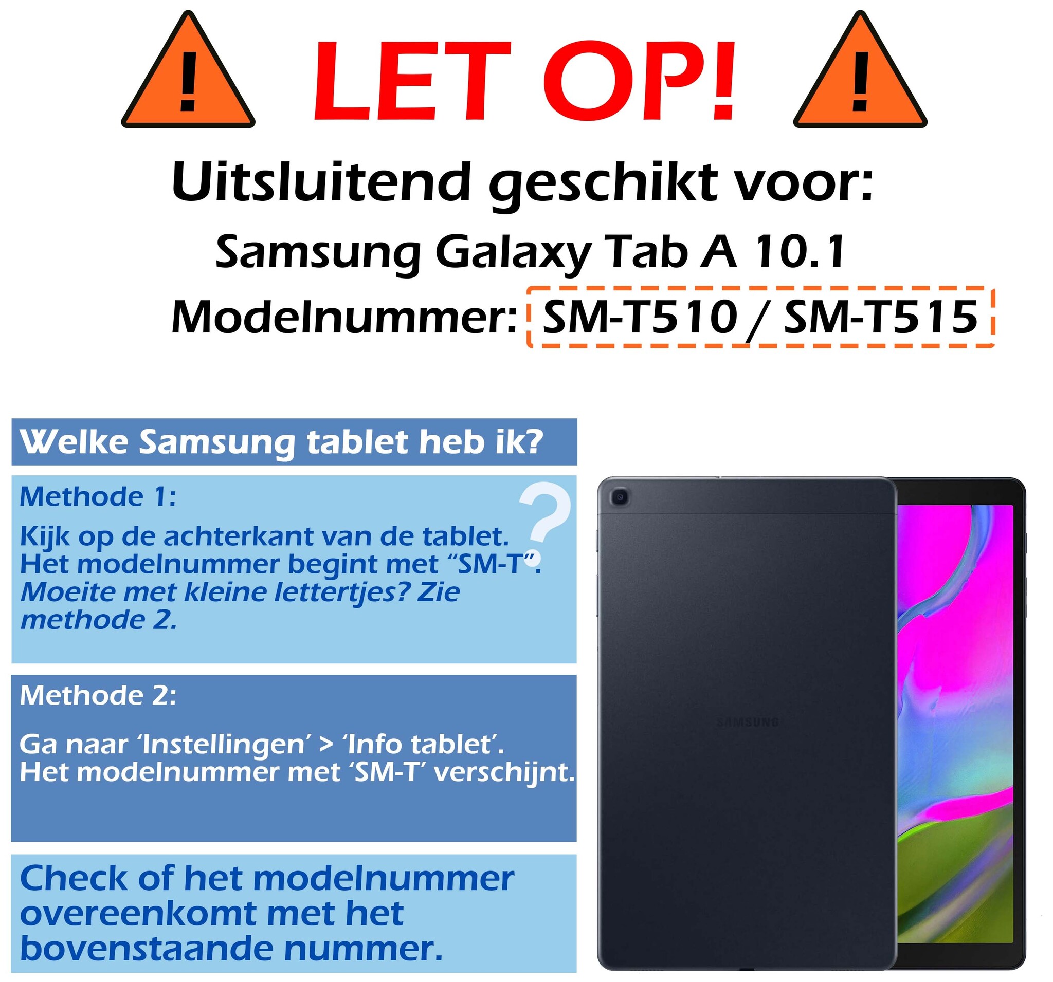 Nomfy Hoes Geschikt voor Samsung Galaxy Tab A 10.1 2019 Hoes Bumper Kindvriendelijk Kids Case Kinderhoes Met 2x Screenprotector - Hoesje Geschikt voor Samsung Tab A 10.1 2019 Hoesje Shockproof Cover Hoes - Oranje