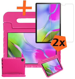 Nomfy Nomfy Samsung Galaxy Tab A 10.1 2019 Kinderhoes Met 2x Screenprotector - Roze
