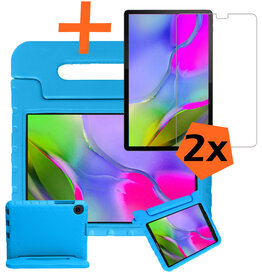 Nomfy Nomfy Samsung Galaxy Tab A 10.1 2019 Kinderhoes Met 2x Screenprotector - Blauw
