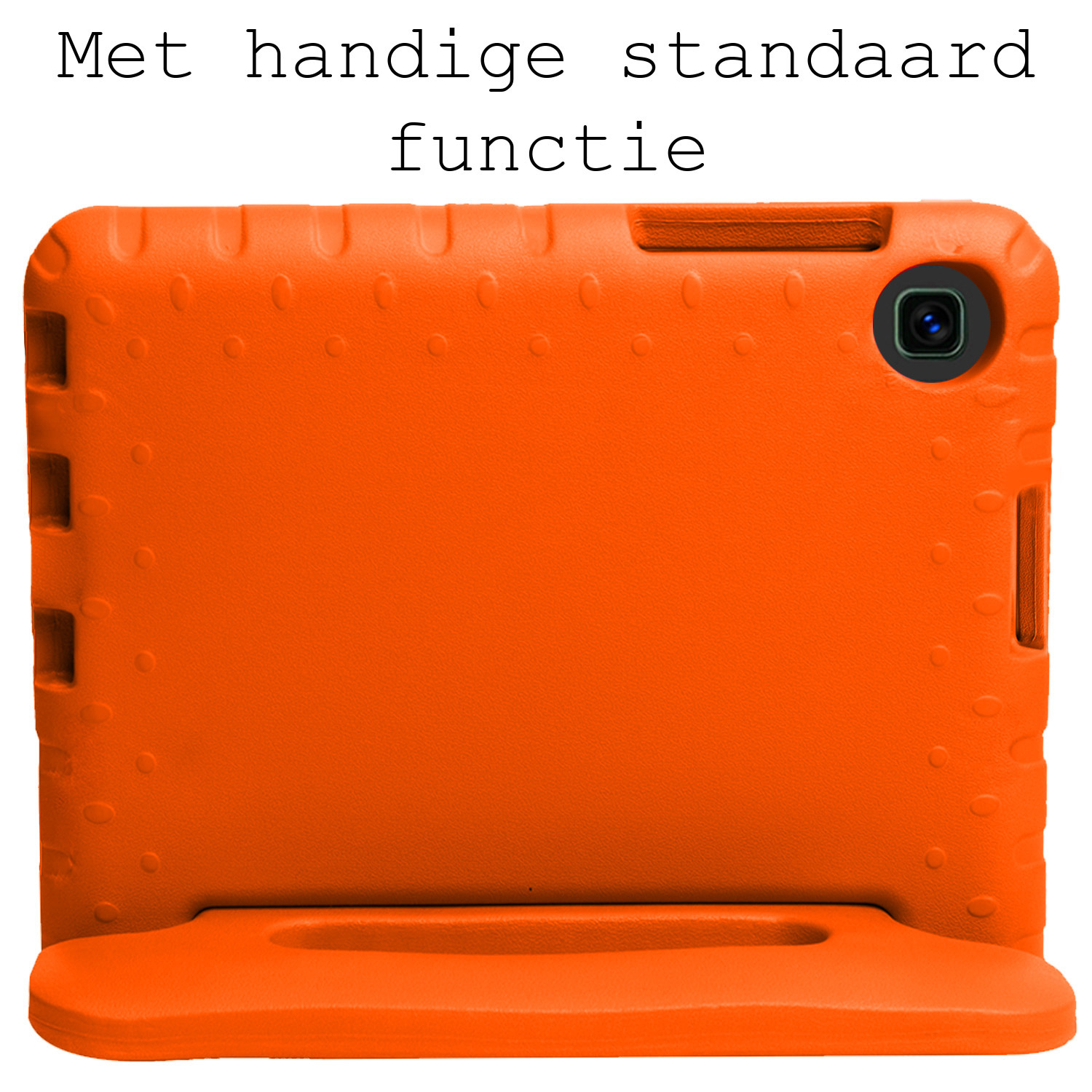 BASEY. Hoesje Geschikt voor Samsung Galaxy Tab A 10.1 2019 Hoesje Kinder Hoes Shockproof Kinderhoes Met Screenprotector - Kindvriendelijk Hoesje Geschikt voor Samsung Tab A 10.1 2019 Hoes Kids Case - Oranje