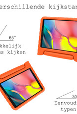BASEY. Hoesje Geschikt voor Samsung Galaxy Tab A 10.1 2019 Hoesje Kinder Hoes Shockproof Kinderhoes Met Screenprotector - Kindvriendelijk Hoesje Geschikt voor Samsung Tab A 10.1 2019 Hoes Kids Case - Oranje