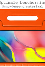 BASEY. Hoesje Geschikt voor Samsung Galaxy Tab A 10.1 2019 Hoesje Kinder Hoes Shockproof Kinderhoes Met Screenprotector - Kindvriendelijk Hoesje Geschikt voor Samsung Tab A 10.1 2019 Hoes Kids Case - Oranje