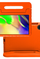 NoXx Hoesje Geschikt voor Samsung Galaxy Tab A 10.1 2019 Hoesje Kinderhoes Shockproof Hoes Kids Case - Oranje