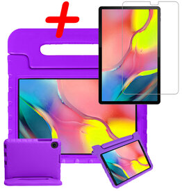 BASEY. BASEY. Samsung Galaxy Tab A 10.1 2019 Kinderhoes Met Screenprotector - Paars