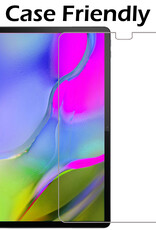 Nomfy Hoes Geschikt voor Samsung Galaxy Tab A 10.1 2019 Hoes Bumper Kindvriendelijk Kids Case Kinderhoes Met 2x Screenprotector - Hoesje Geschikt voor Samsung Tab A 10.1 2019 Hoesje Shockproof Cover Hoes - Roze