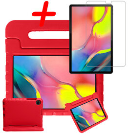 BASEY. BASEY. Samsung Galaxy Tab A 10.1 2019 Kinderhoes Met Screenprotector - Rood