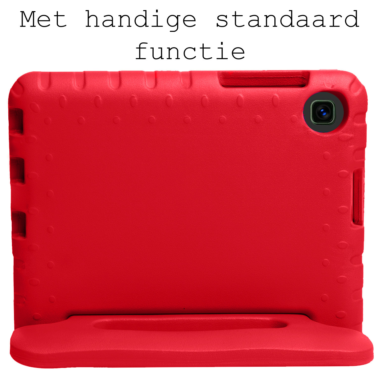 BASEY. Hoesje Geschikt voor Samsung Galaxy Tab A 10.1 2019 Hoesje Kinder Hoes Shockproof Kinderhoes Met Screenprotector - Kindvriendelijk Hoesje Geschikt voor Samsung Tab A 10.1 2019 Hoes Kids Case - Rood