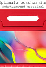 BASEY. Hoesje Geschikt voor Samsung Galaxy Tab A 10.1 2019 Hoesje Kinder Hoes Shockproof Kinderhoes Met Screenprotector - Kindvriendelijk Hoesje Geschikt voor Samsung Tab A 10.1 2019 Hoes Kids Case - Rood