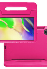 NoXx Hoesje Geschikt voor Samsung Galaxy Tab A 10.1 2019 Hoesje Kinderhoes Shockproof Hoes Kids Case - Roze