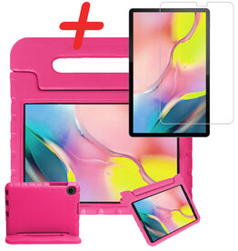 BASEY. BASEY. Samsung Galaxy Tab A 10.1 2019 Kinderhoes Met Screenprotector - Roze