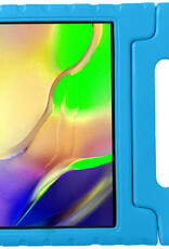 NoXx Hoesje Geschikt voor Samsung Galaxy Tab A 10.1 2019 Hoesje Kinderhoes Shockproof Hoes Kids Case Met Screenprotector - Blauw