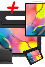 BASEY. Hoesje Geschikt voor Samsung Galaxy Tab A 10.1 2019 Hoesje Kinder Hoes Shockproof Kinderhoes Met Screenprotector - Kindvriendelijk Hoesje Geschikt voor Samsung Tab A 10.1 2019 Hoes Kids Case - Zwart