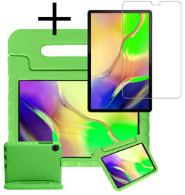 NoXx NoXx Samsung Galaxy Tab A 10.1 2019 Kinderhoes Met Screenprotector - Groen