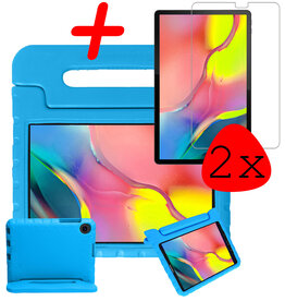 BASEY. BASEY. Samsung Galaxy Tab A 10.1 2019 Kinderhoes Met 2x Screenprotector - Blauw