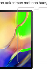 NoXx Hoesje Geschikt voor Samsung Galaxy Tab A 10.1 2019 Hoesje Kinderhoes Shockproof Hoes Kids Case Met Screenprotector - Paars
