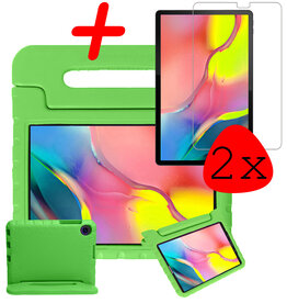 BASEY. BASEY. Samsung Galaxy Tab A 10.1 2019 Kinderhoes Met 2x Screenprotector - Groen