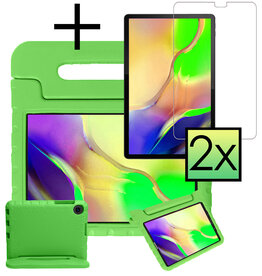 NoXx NoXx Samsung Galaxy Tab A 10.1 2019 Kinderhoes Met 2x Screenprotector - Groen