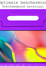 BASEY. Hoesje Geschikt voor Samsung Galaxy Tab A 10.1 2019 Hoesje Kinder Hoes Shockproof Kinderhoes Met 2x Screenprotector - Kindvriendelijk Hoesje Geschikt voor Samsung Tab A 10.1 2019 Hoes Kids Case - Paars