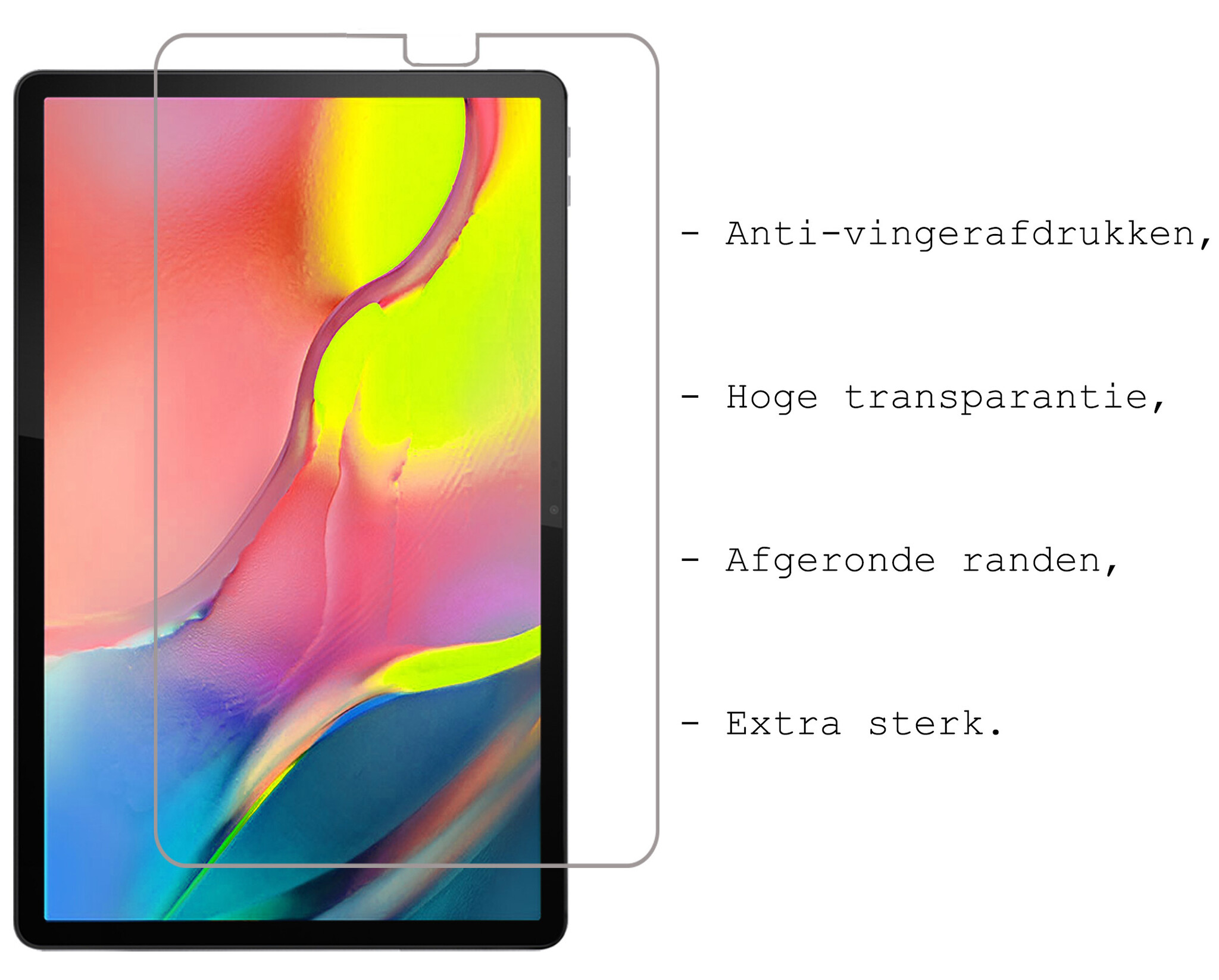 BASEY. Hoesje Geschikt voor Samsung Galaxy Tab A 10.1 2019 Hoesje Kinder Hoes Shockproof Kinderhoes Met 2x Screenprotector - Kindvriendelijk Hoesje Geschikt voor Samsung Tab A 10.1 2019 Hoes Kids Case - Paars