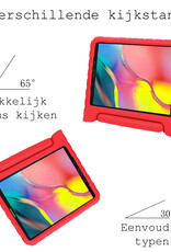 BASEY. Hoesje Geschikt voor Samsung Galaxy Tab A 10.1 2019 Hoesje Kinder Hoes Shockproof Kinderhoes Met 2x Screenprotector - Kindvriendelijk Hoesje Geschikt voor Samsung Tab A 10.1 2019 Hoes Kids Case - Rood