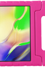 NoXx Hoesje Geschikt voor Samsung Galaxy Tab A 10.1 2019 Hoesje Kinderhoes Shockproof Hoes Kids Case Met 2x Screenprotector - Roze