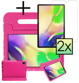 NoXx NoXx Samsung Galaxy Tab A 10.1 2019 Kinderhoes Met 2x Screenprotector - Roze