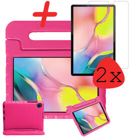 BASEY. BASEY. Samsung Galaxy Tab A 10.1 2019 Kinderhoes Met 2x Screenprotector - Roze