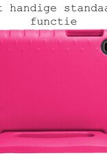 BASEY. Hoesje Geschikt voor Samsung Galaxy Tab A 10.1 2019 Hoesje Kinder Hoes Shockproof Kinderhoes Met 2x Screenprotector - Kindvriendelijk Hoesje Geschikt voor Samsung Tab A 10.1 2019 Hoes Kids Case - Roze