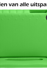 Nomfy Hoes Geschikt voor Samsung Galaxy Tab A 10.1 2019 Hoes Bumper Kindvriendelijk Kids Case Kinderhoes - Hoesje Geschikt voor Samsung Tab A 10.1 2019 Hoesje Shockproof Cover Hoes - Groen