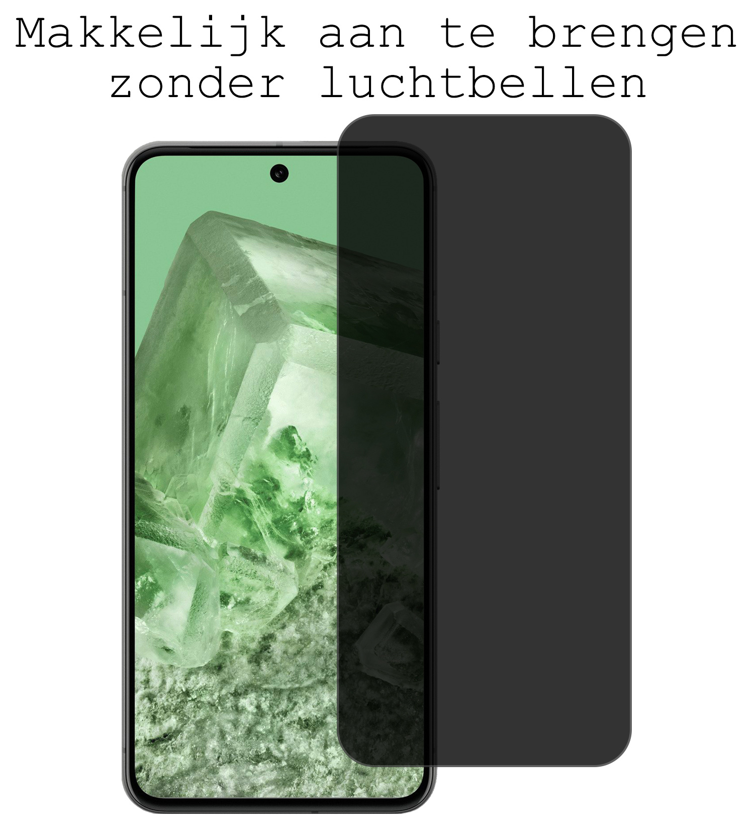 BASEY. Screenprotector Geschikt voor Google Pixel 8 Screenprotector Privacy Beschermglas - Screenprotector Geschikt voor Google Pixel 8 Screen Protector Full Screen Privacy