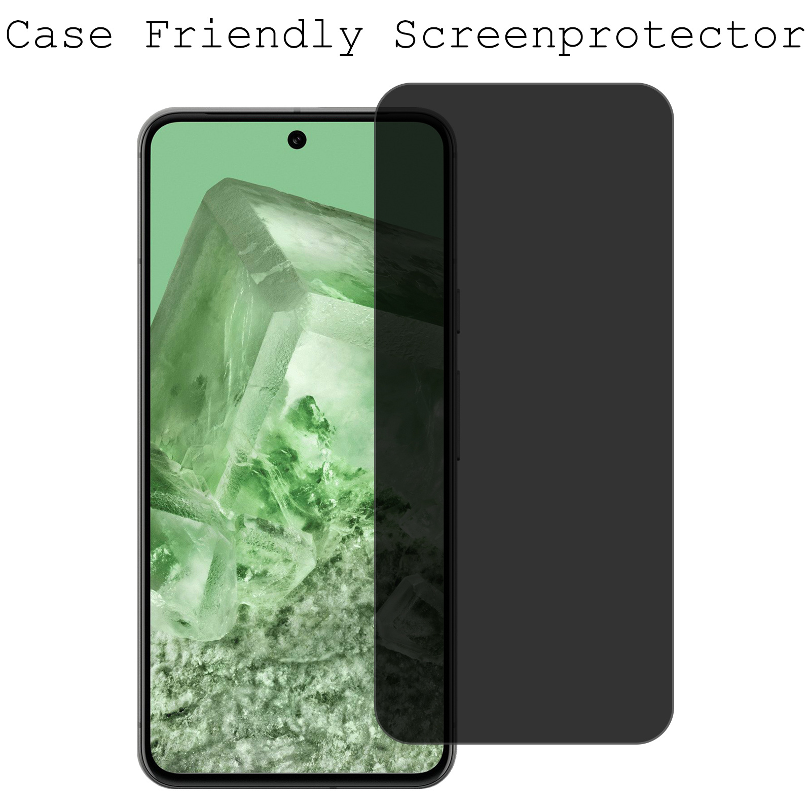 BASEY. Screenprotector Geschikt voor Google Pixel 8 Screenprotector Privacy Beschermglas - Screenprotector Geschikt voor Google Pixel 8 Screen Protector Full Screen Privacy - 3 Stuks