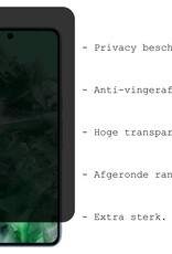 BASEY. Screenprotector Geschikt voor Google Pixel 8 Pro Screenprotector Privacy Beschermglas - Screenprotector Geschikt voor Google Pixel 8 Pro Screen Protector Full Screen Privacy
