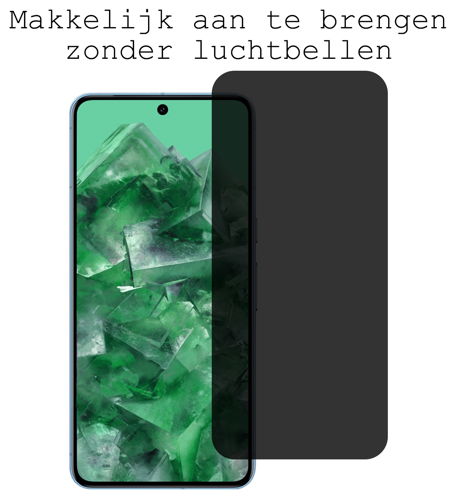 BASEY. Screenprotector Geschikt voor Google Pixel 8 Pro Screenprotector Privacy Beschermglas - Screenprotector Geschikt voor Google Pixel 8 Pro Screen Protector Full Screen Privacy - 3 Stuks