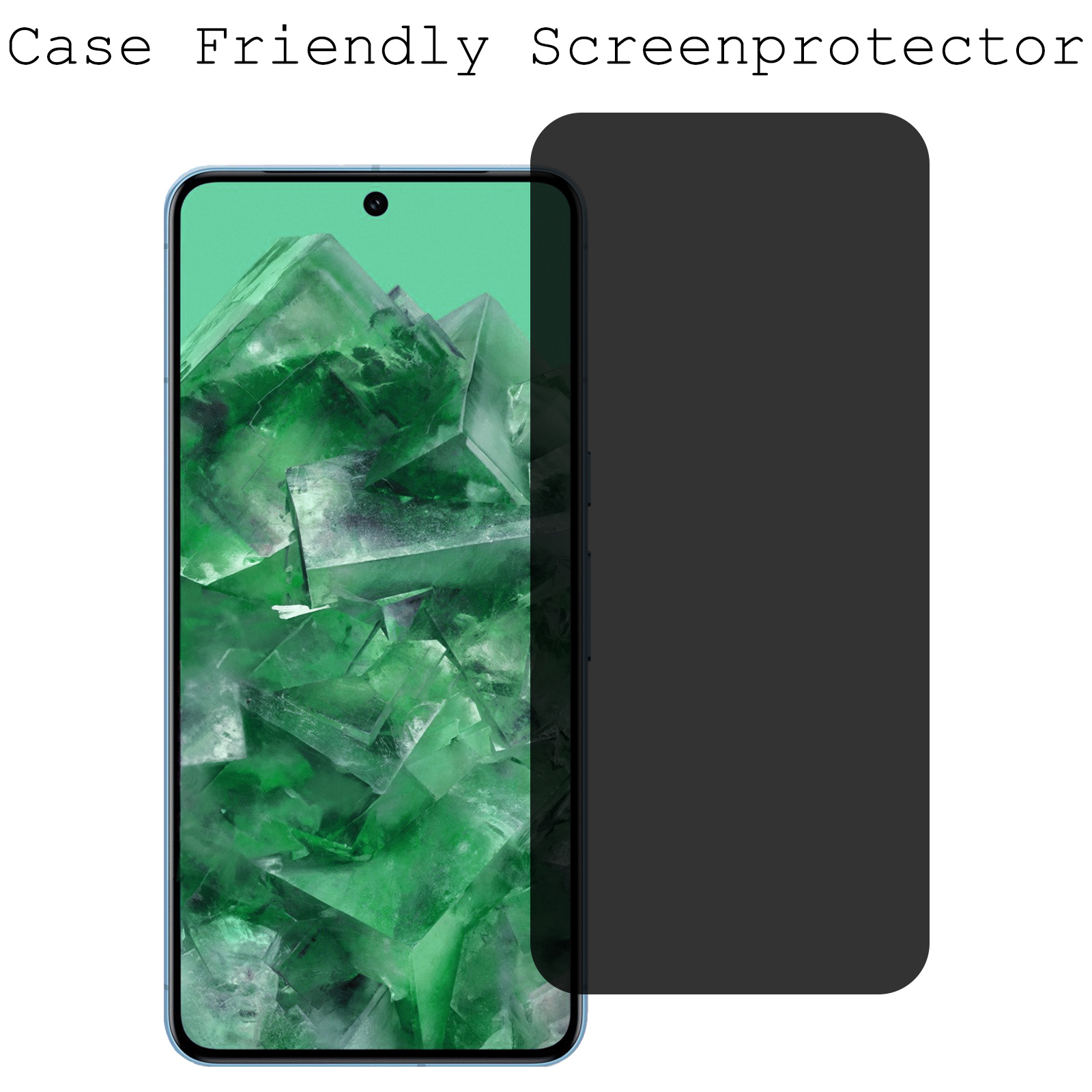 BASEY. Screenprotector Geschikt voor Google Pixel 8 Pro Screenprotector Privacy Beschermglas - Screenprotector Geschikt voor Google Pixel 8 Pro Screen Protector Full Screen Privacy - 3 Stuks