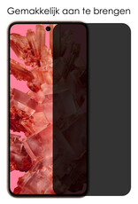 NoXx Screenprotector Geschikt voor Google Pixel 8 Screenprotector Privacy Tempered Glass Gehard Glas Display Cover