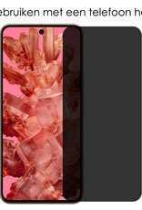 NoXx Screenprotector Geschikt voor Google Pixel 8 Screenprotector Privacy Tempered Glass Gehard Glas Display Cover