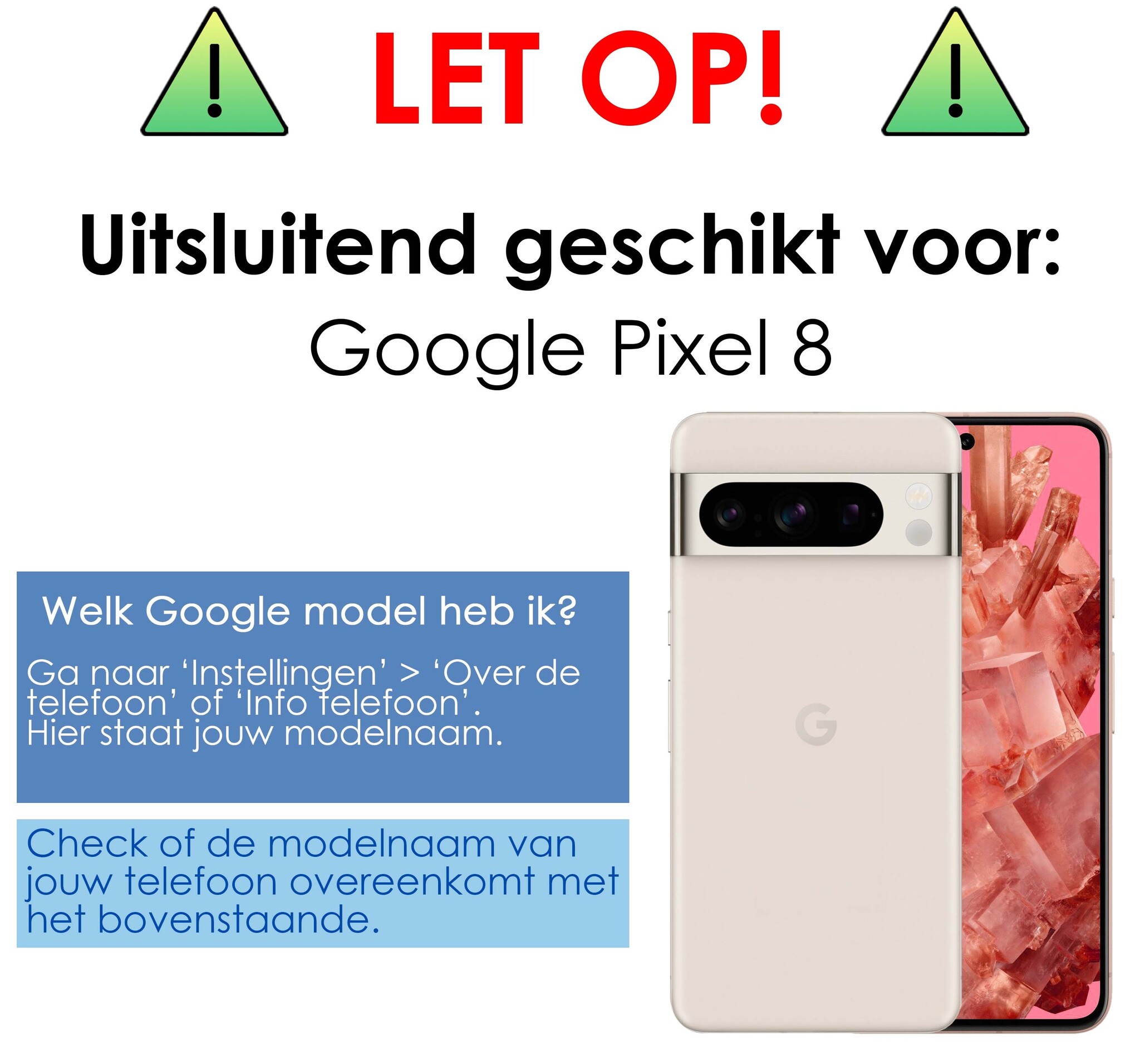NoXx Screenprotector Geschikt voor Google Pixel 8 Screenprotector Privacy Tempered Glass Gehard Glas Display Cover - 3x