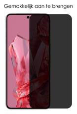 NoXx Screenprotector Geschikt voor Google Pixel 8 Pro Screenprotector Privacy Tempered Glass Gehard Glas Display Cover